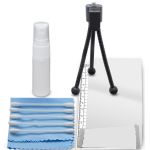6 Piece Starter Kit - Includes, Cleaning Kit, LCD Screen Covers, Table Top Tripod