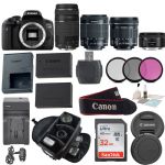 Canon EOS Rebel T6I Body DSLR with EF-S 18-55mm f/3.5-5.6  Bundle