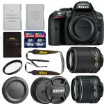 Nikon D5300 DX Format Digital SLR Camera Body, Bundle