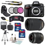 Nikon D610 Digital SLR Camera Body + Nikon AF-S DX NIKKOR 18-55mm f/3.5-5.6G VR Lens & Nikon AF-S DX VR ZOOM NIKKOR 55-200mm f/4-5.6G IF-ED Lens Accessory 64GB Bundle