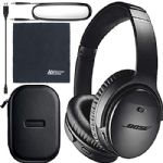 Bose QuietComfort 35 Series II Wireless Noise-Canceling Headphones (Black) (789564-0010) + AOM Bundle