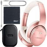Bose QuietComfort 35 Series II Wireless Noise-Canceling Headphones (Rose Gold) (789564-0050) + AOM Bundle: International Version (1 Year AOM Warranty)