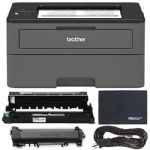 Brother HL-L2370DW Wireless Monochrome (Black and White) Laser Printer + ZoomSpeed Bundle