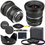 Canon EF-S 10-22mm f/3.5-4.5 USM Lens (9518A002) + AOM Bundle Package Kit - International Version (1 Year AOM Wty)