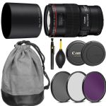 Canon EF 100mm f/2.8L Macro IS USM Lens + Accessories