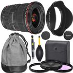 Canon EF 17-40mm f/4L USM Lens (8806A002) + AOM Pro Starter Bundle Kit - International Version (1 Year AOM Warranty)