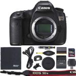 Canon EOS 5DS DSLR Camera (Body Only, 0581C002) + ZoomSpeed 128GB High Speed SDXC Memory Card + AOM Pro Bundle