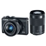 Canon EOS M100 Mirrorless Digital Camera with 15-45mm and 55-200mm Lenses (Black)