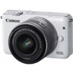 Canon EOS M10 Mirrorless Digital with 15-45mm Lens (White)