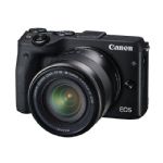 Canon EOS M3 Mirrorless with EF-M 18-55mm IS STM lens Black