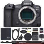 Canon EOS R5 Mirrorless Digital Camera (Body Only, 4147C002) + ZoomSpeed 128GB High Speed SDXC Memory Card + AOM Pro Bundle - International Version