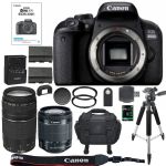 Canon EOS Rebel T7i DSLR Camera + 64GB SDXC Memory Card Bundle
