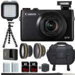 Canon PowerShot G7 X Digital Camera + 2 Lenses, 64GB, LED, Tripod