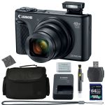 Canon PowerShot SX740 HS Digital Camera (Black) (2955C001) + 64GB 4K AOM Pro Kit