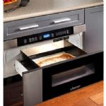 24" Microwave-In-A-Drawer in Black Glass