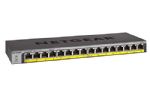 NETGEAR 16-Port Gigabit Ethernet Unmanaged PoE Switch (GS116LP) -with 16 x PoE76W Upgradeable, Desktop, Wall Mount or Rackmount