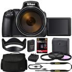 Nikon COOLPIX P1000 Digital Camera (Graphite) 26522 + 128GB 4K AOM Pro Kit