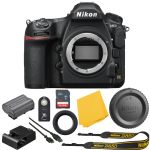 Nikon D850 FX-format Digital SLR: Camera (Body Only) Bundle + 64GB High Speed Memory Card