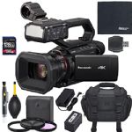 Panasonic HC-X2000 UHD 4K 3G-SDI/HDMI Pro Camcorder with 24x Zoom + AOM Starter Bundle (International Version)