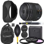 Panasonic Leica DG Macro-Elmarit 45mm f/2.8 ASPH. MEGA O.I.S. Mirrorless Camera Prime Lens 45mm f2.8 (H-ES045) + AOM Pro Bundle - International Version (1 Year AOM Warranty)