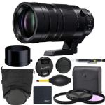 Panasonic Leica DG Vario-Elmar 100-400mm f/4-6.3 ASPH. Power O.I.S. Lens (H-RS100400) + AOM Bundle Package Kit - International Version (1 Year AOM Wty)