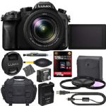 Panasonic Lumix DMC-FZ2500 Digital Camera: (Black) + 128GB AOM 4K Pro Kit: International Version (1 Year AOM Warranty)