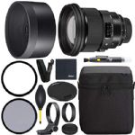 Sigma 105mm f/1.4 DG HSM Art Lens for Canon EF (259954) + AOM Pro Starter Bundle Kit - International Version (1 Year AOM Warranty)