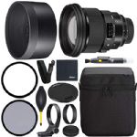 Sigma 105mm f/1.4 DG HSM Art Lens for Sony E (259965) + AOM Pro Starter Bundle Kit - International Version (1 Year AOM Warranty)