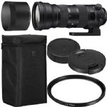 Sigma 150-600mm f/5-6.3 DG OS HSM Sports Lens for Nikon F with 105mm UV Filter + Case + Collar AOM Starter Kit