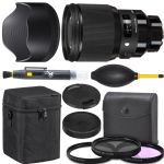 Sigma 85mm f/1.4 DG HSM Art Lens for Sony E (321965) + AOM Pro Starter Kit - International Version (One Year AOM Warranty)