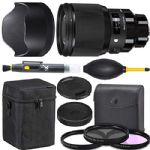 Sigma 85mm f/1.4 DG HSM: Art Lens for Sony E (321965) + AOM Starter Bundle - International Version