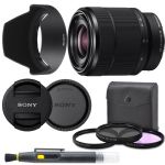 Sony 28-70mm F3.5-5.6 FE OSS Interchangeable Standard Zoom Lens with Pro Starter Kit, Includes: Filter Kit, Front Lens Cap, Rear Lens Cap, Lens Hood and Cleaning Pen