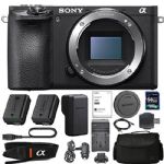 Sony Alpha a6500 Mirrorless Digital Camera (Body Only) With NP-FW50 Battery, 64gb SDXC 1200x Card, Card Reader, Carrying case, AC Adapter Bundle Kit