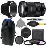 Sony E 18-105mm f4 SELP18105G: Sony E PZ 18-105mm f/4 G OSS Lens + AOM Pro Kit Combo Bundle