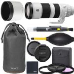 Sony FE 200-600mm f/5.6-6.3 G Full Frame OSS Lens (SEL200600G) + AOM Bundle Package Kit - International Version (1 Year AOM Wty)