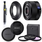 Sony Sonnar T FE 35mm f/2.8 ZA Lens with AOM Pro Kit. Includes: UV Filter, Circular Polarizing Filter, Fluorescent Day Filter, Sony Lens Hood, Front & Rear Caps