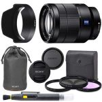 Sony Vario-Tessar T FE 24-70mm f/4 ZA OSS Lens with Sony Lens Pouch, UV Filter, Circular Polarizing Filter, Fluorescent Day Filter, Sony Lens Hood, Front & Rear Caps